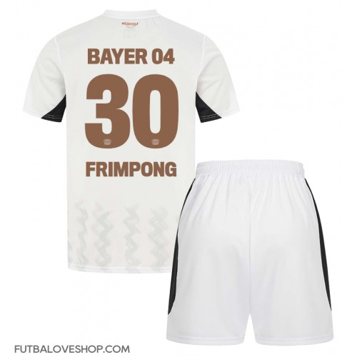 Dres Bayer Leverkusen Jeremie Frimpong #30 Preč pre deti 2024-25 Krátky Rukáv (+ trenírky)